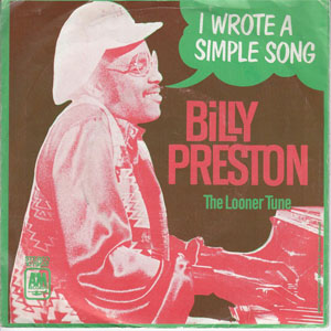 Disco I Wrote A Simple Song de Billy Preston